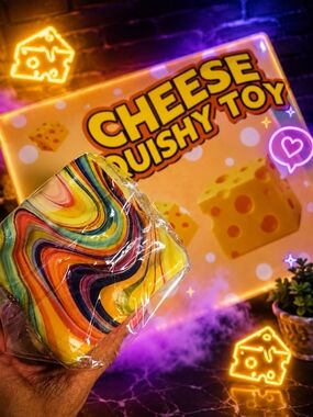 - Multicolor Squeeze Stress Reliever Cheese